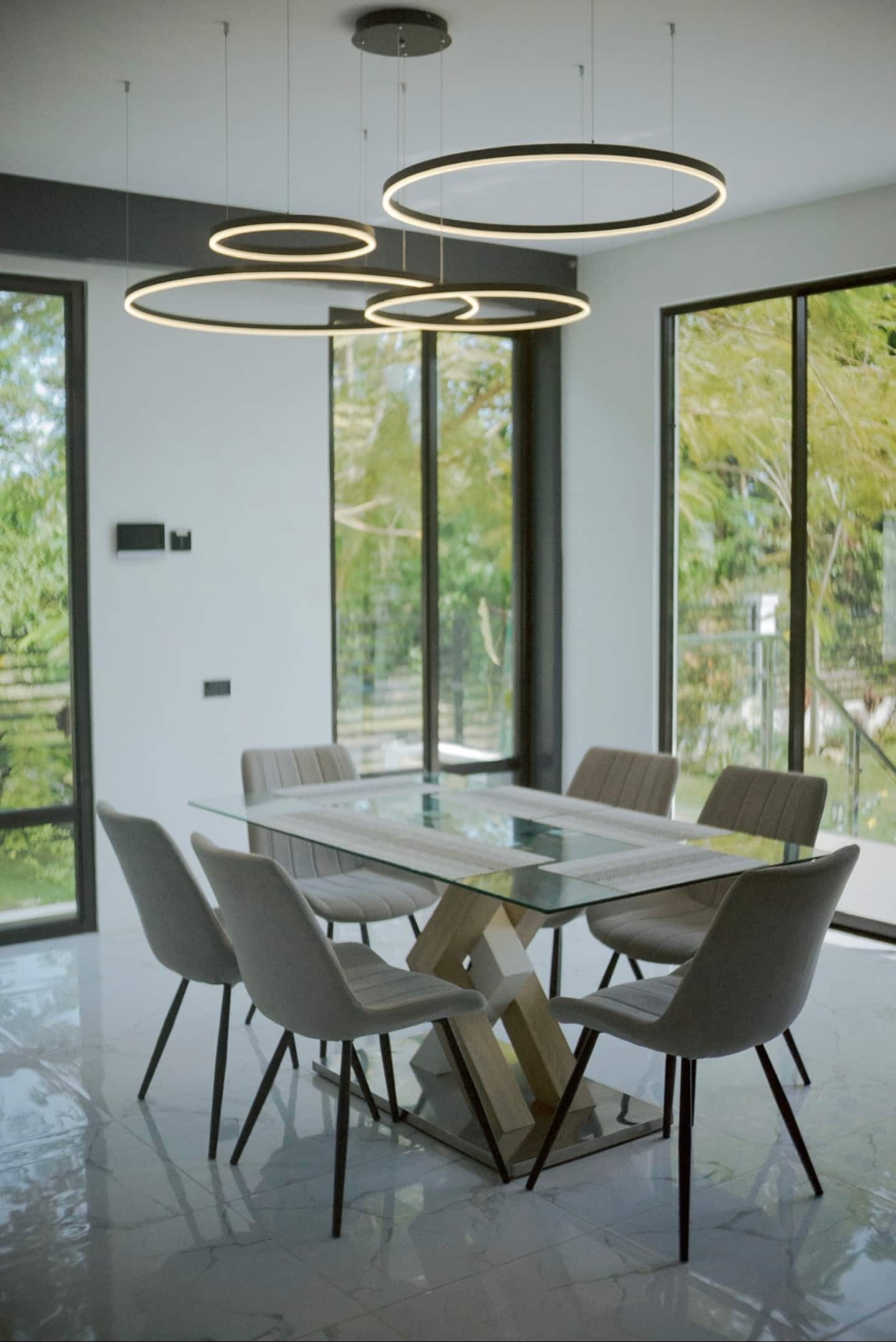 Dining and kitchen detail