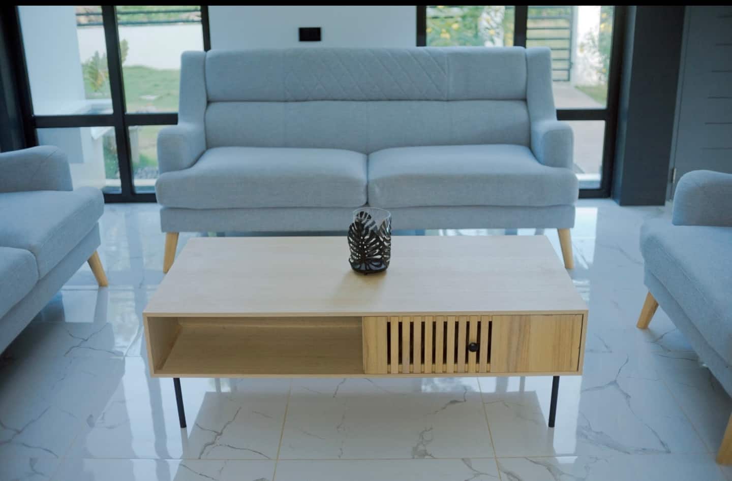 Open-plan villa lounge