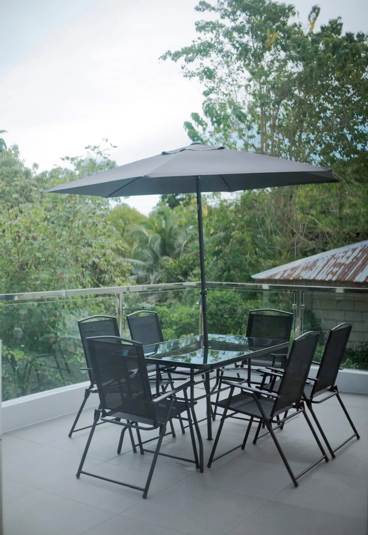 Outdoor terrace seating
